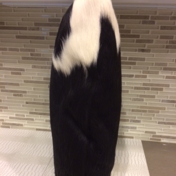 ❤️*COACH Cow Hide Pillow Cover and insert Pillow*Vintage Never Used - Picture 9 of 11